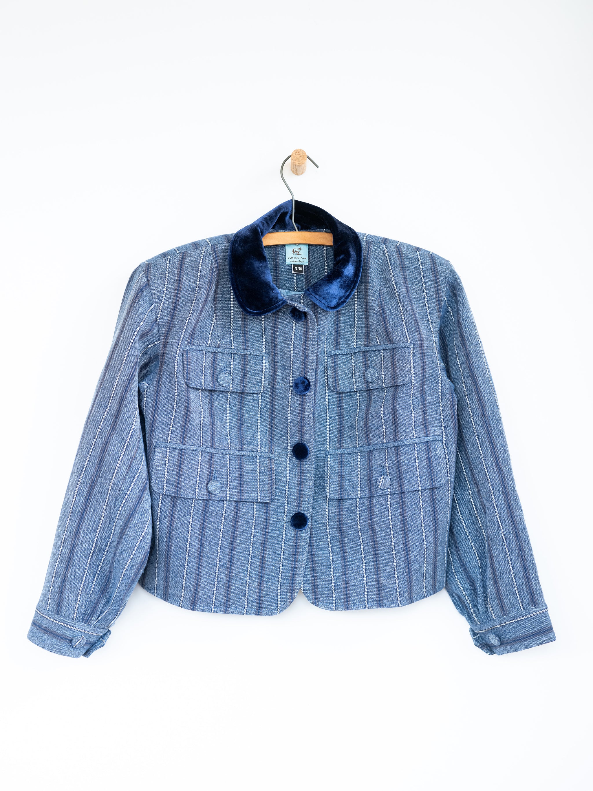 【DEARMINE】Timber Stitch Crop Jacket Cropped Jacket in Wool – Gum Tree Farm Designs